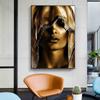 Žena Cover Face Plakáty a tisky Luxusní malba na plátno Moderní portrét nástěnné umění do obývacího pokoje Dívka Home Decor Bez rámu