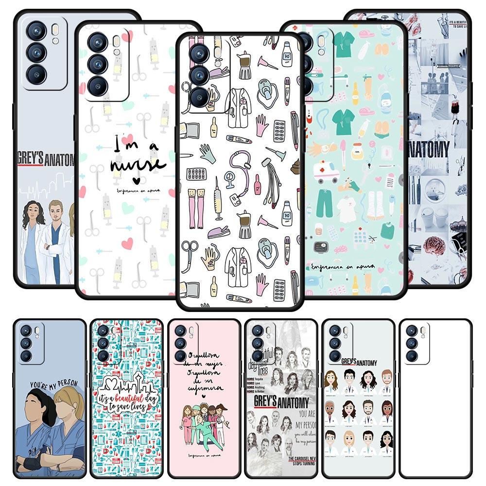 Greys Anatomy Phone Case For Oppo Reno 13 12 11 10 7 F Find X5 X6 A98 A80 A79 A78 A57 A54 A31 A17 Pro 5G Soft TPU Cover Fundas