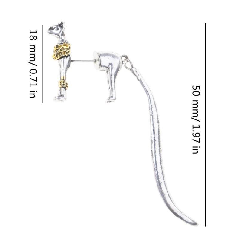 Fashion Ear Pin Delicate Ear Studs Egyptian Cat Shape Ear Jewelry Studs Earrings Ear Accessories for Fashion Outfits