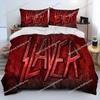 Art Style Unique Slayer Heavy Metal Band Music Bedding Set Queen/King Size Duvet Cover Comforter Soft Bed Sheet Set Home Decor
