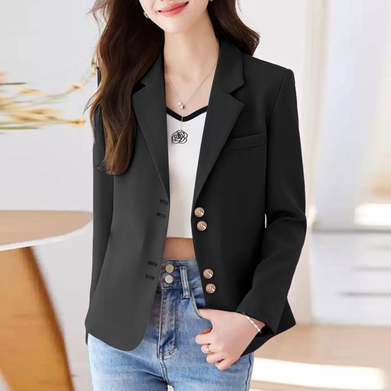 

ZANZEA Женский повседневный кардиган-блузка с отложным воротником, свободного кроя, с длинным рукавом, тонкий 5XL чёрный