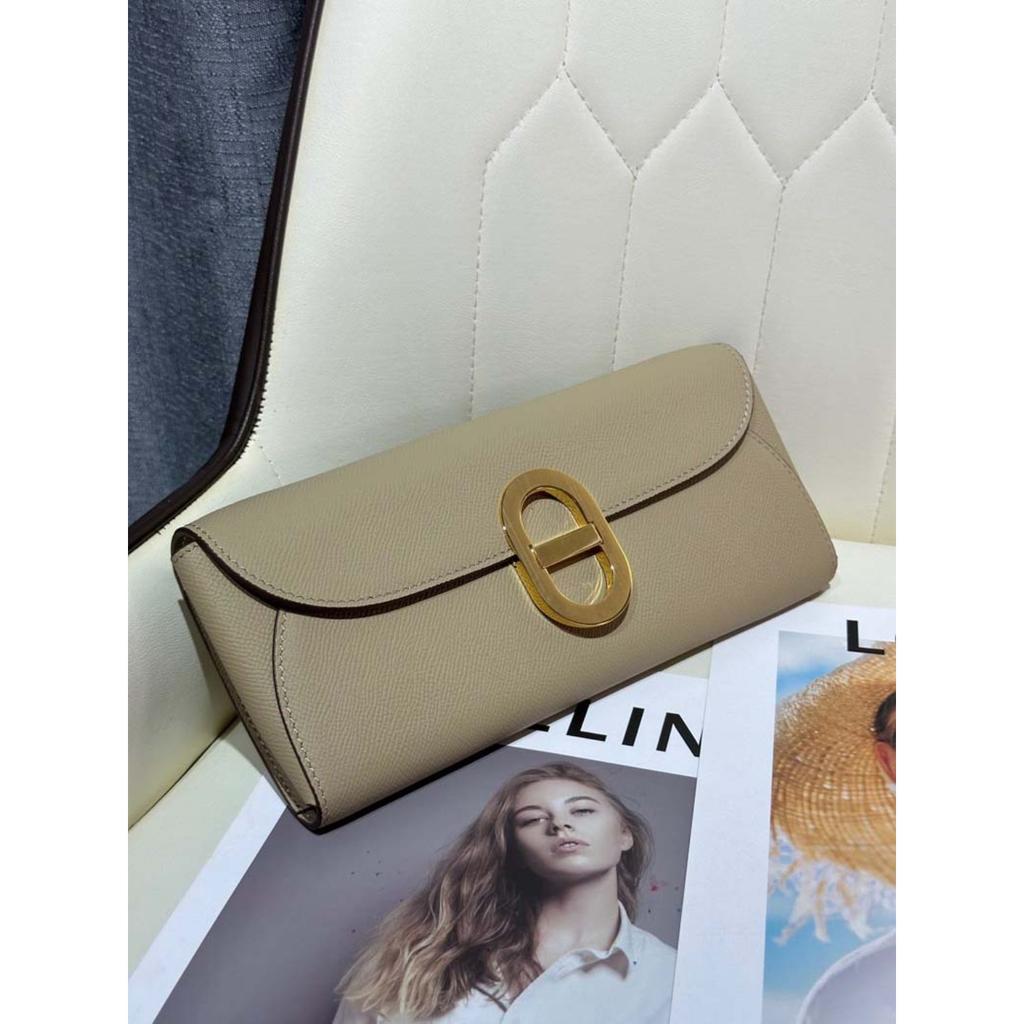 Haute Couture Leather Pig Nose Woc Wallet Palm Pattern Cowhide Hand Grab Bag Crossbody Women's Bag Clutch