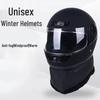 Unisex Full Face Electric Vehicle Helmet - Cold-Proof, Anti-Fog, and Warm for All-Season Riding