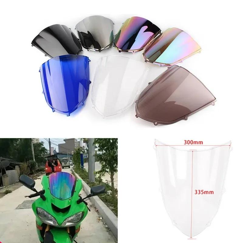 Motorcycle Screen Double Bubble Windshield Deflector Protector WindScreen For Kawasaki ZX-10R ZX10R 2004 2005