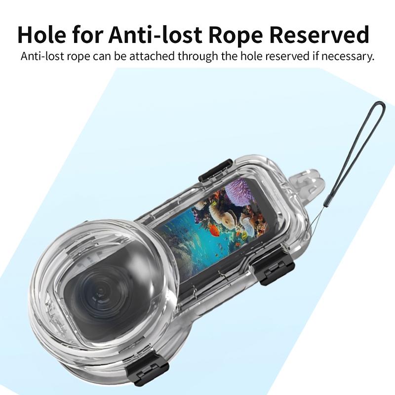 Invisible Dive Case for Insta360 X5 Waterproof Housing Case for Insta 360 X5 Underwater Protector Diving Shell Accessories