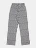 IKALOOK Casual Striped Elastic Wide Pants Bpt108