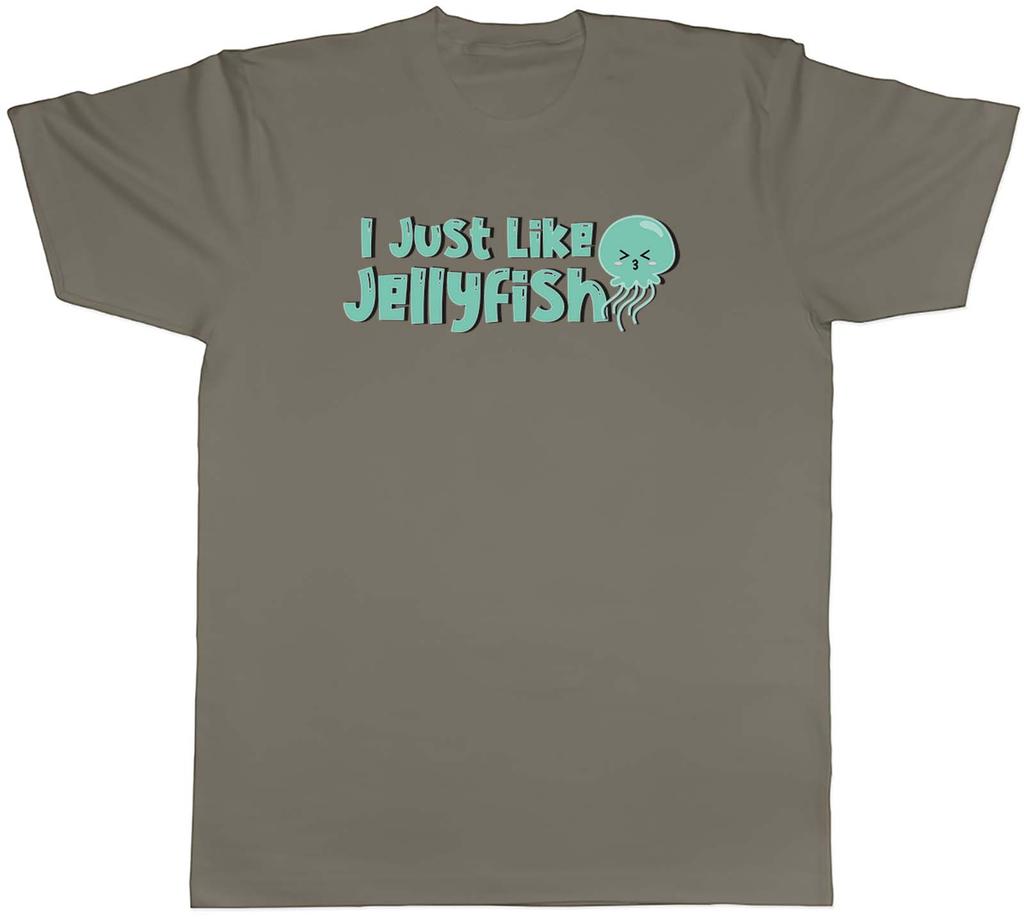 Unisexs T Shirt I Just like Jellyfish Green Unisex Tee Gift