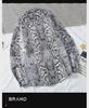 Korean Dark Mourning Snake Pattern Long Sleeve Shirt for Men - Spring/Autumn 2020