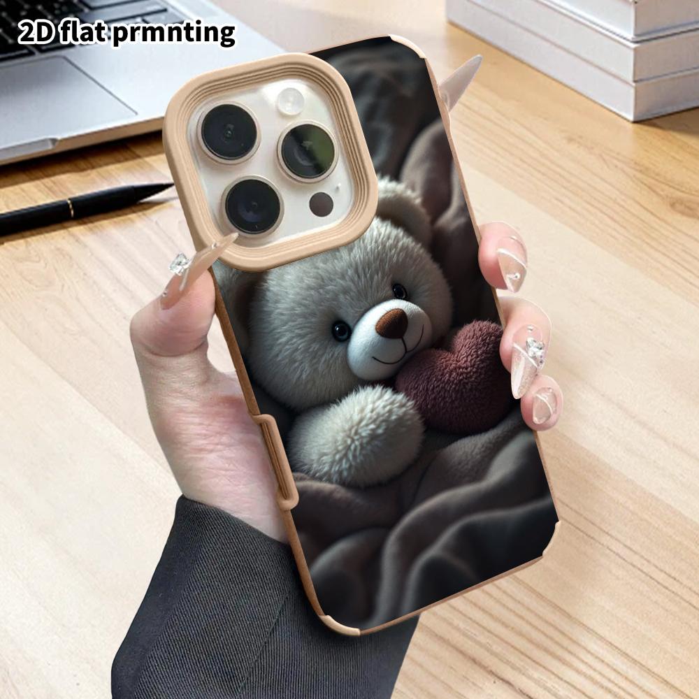 Phone case: 2D flat lambskin suitable for iPhone 18 17 16 15 14 13 Pro cases, cozy bedroom, Christmas and Halloween gifts