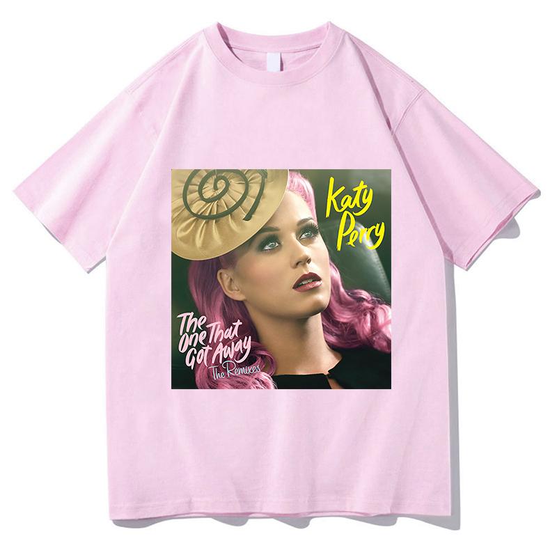 Katy Perry The One That Got Away TShirt Y2k Letters Printed Personality Tee Summer Fashion Streetwear Gift Short Sleeve Clothes