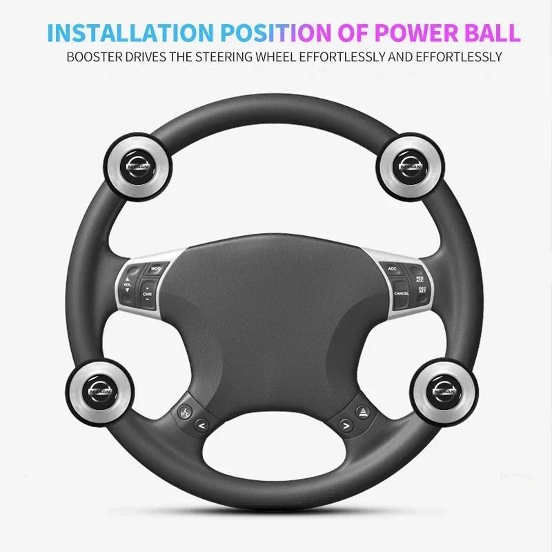 2025 For Nissan Nismo New Car Knob 360 Degree Steering Wheel Ball Shaped Booster Spinner For Nissan Nismo Tiida GTR Almera X-Tra