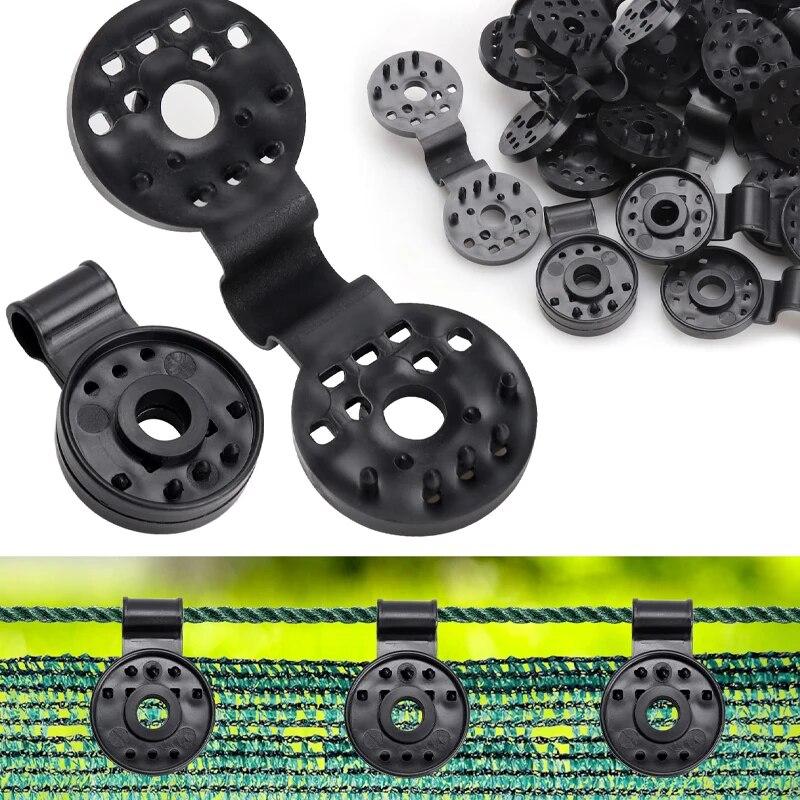 100pcs Sunshade Mesh Buckle Durable Can Withstand Bad Weather Conditions Locking Ring Design Tight And Firm Suitable For Garden