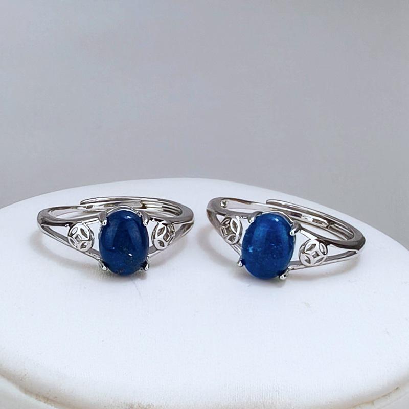 Adjustable Natural Crystal Tiger Eye Ring in Coffee Color