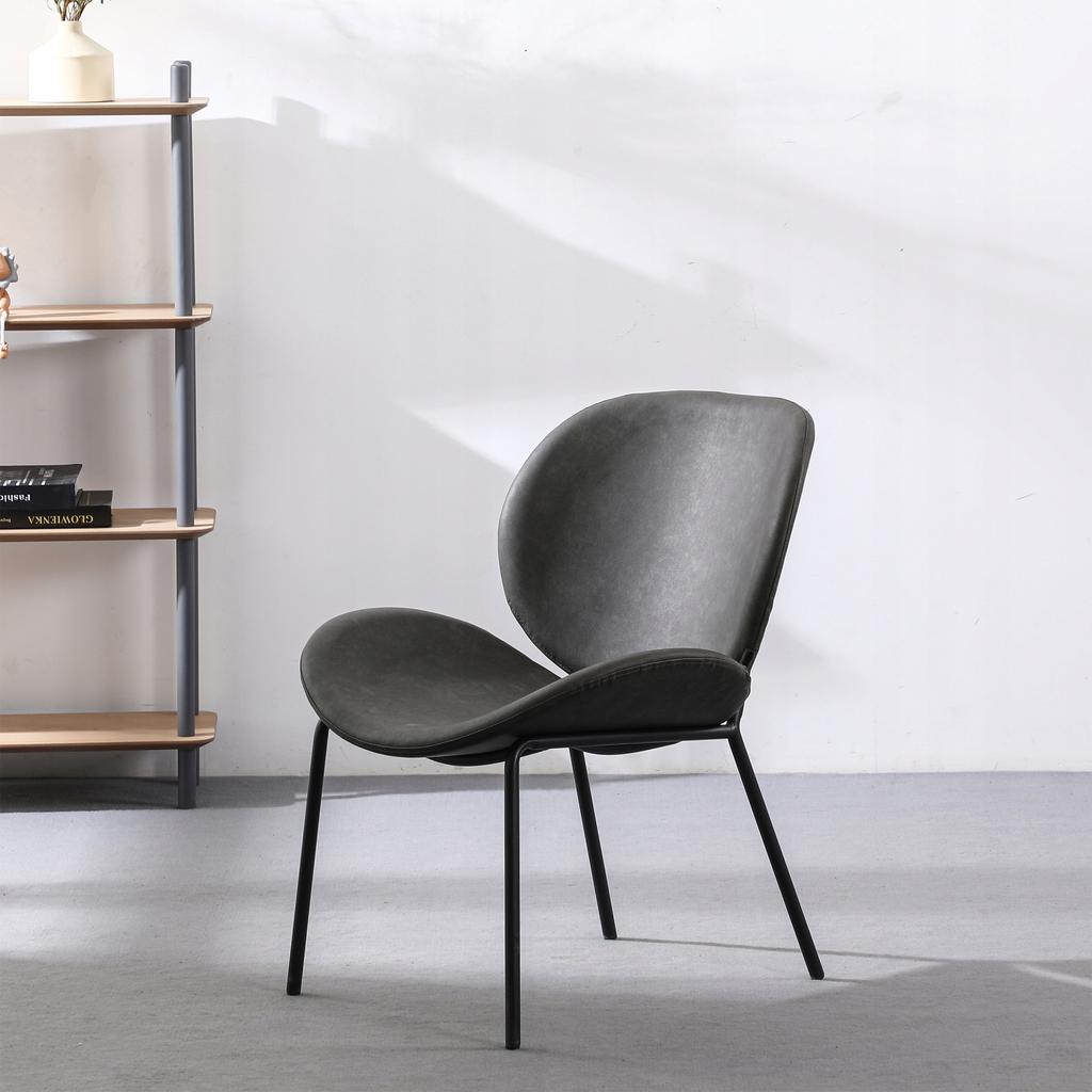 VELVET CHAIR ARMCHAIR COMFORTABLE METAL LEGS
