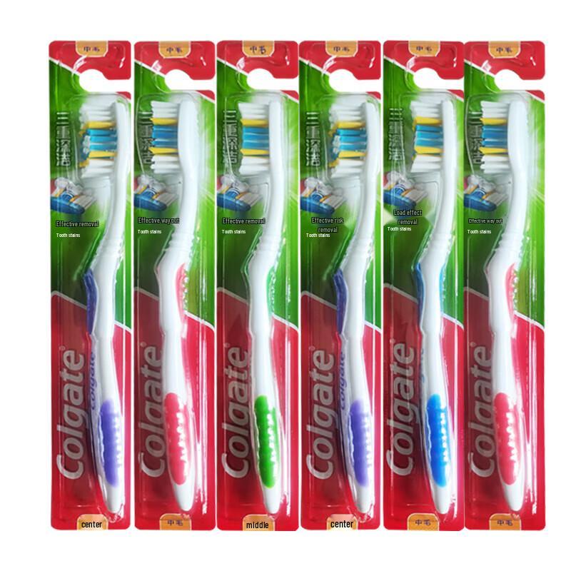 Colgate Triple Deep Clean Toothbrushes - 6 Pack