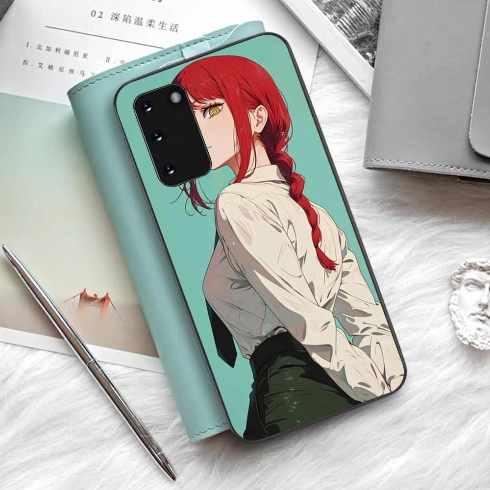 Chainsaw Man Makima Phone Case Silicone PC+TPU For Samsung S10 20 30 22 23 24 Plus Lite Ultra Cover