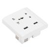 13A Multifunctional Wall Power Outlet Socket with 2 USB Port Home Improvement 110/