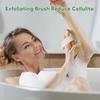 Soft Wood Body Brush Long-Round Bath Brush for Skin Scrubbing Dry Body Brush for Bathroom Use