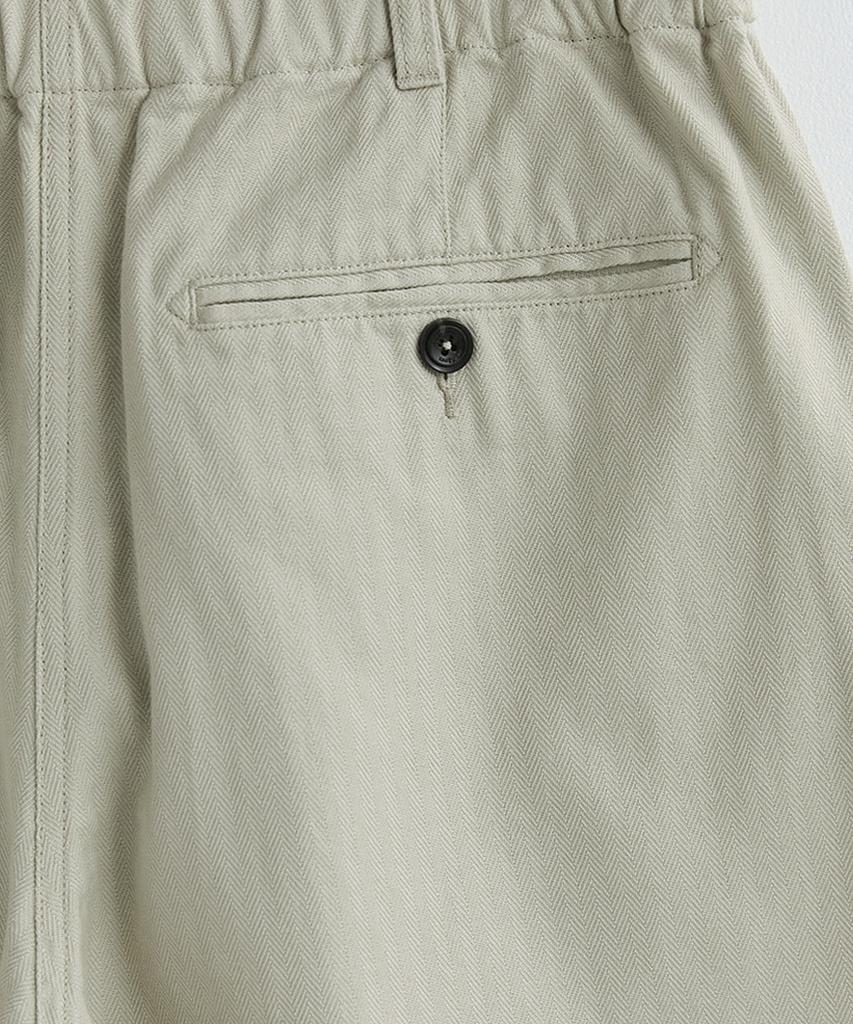 Leopeusaideu Box Pleat Pants Oatmeal(H)