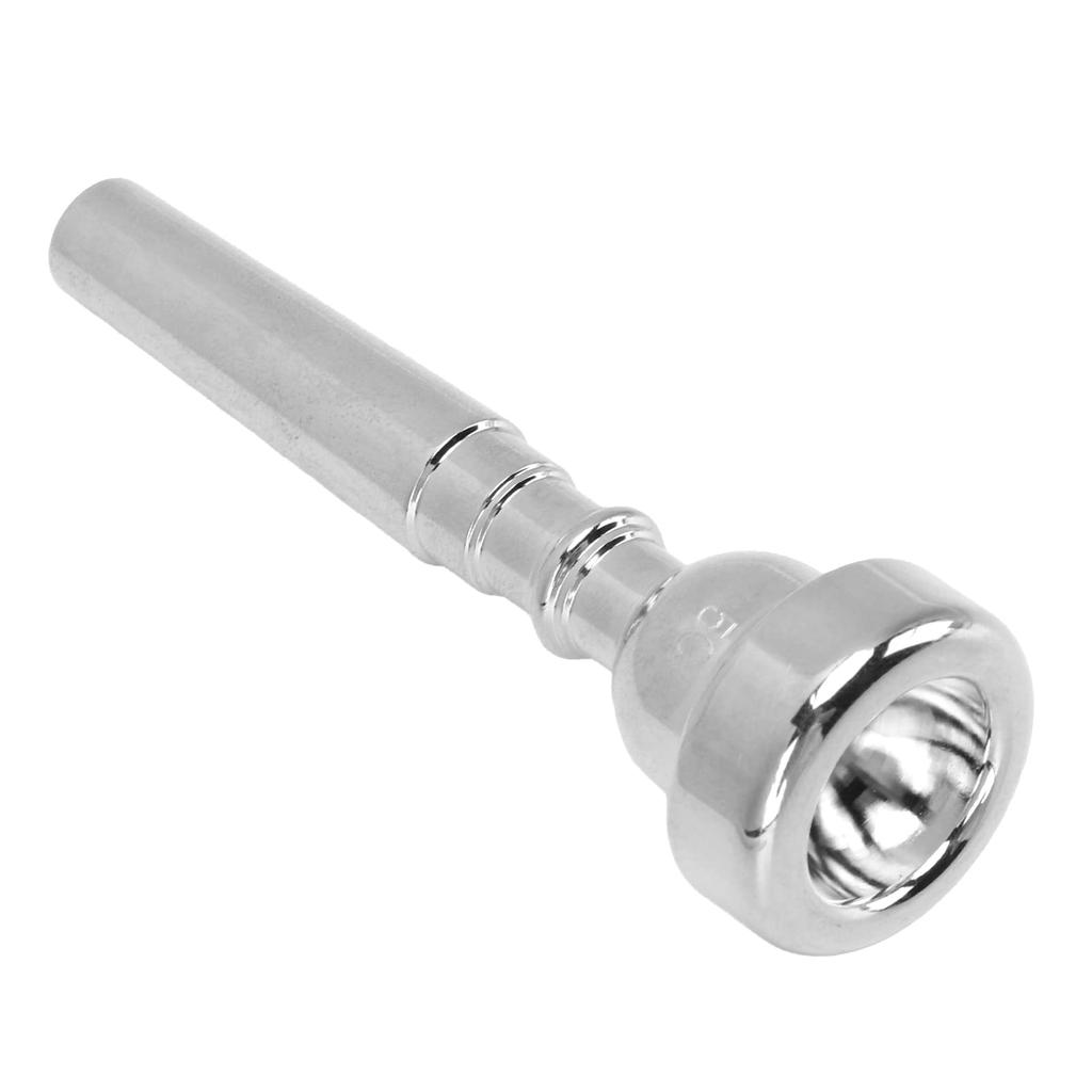 Trumpet Mouthpiece - Beginner to Professional Replacement - Silver - Easy to Clean - Suitable for Playing, Lessons, and Tracks