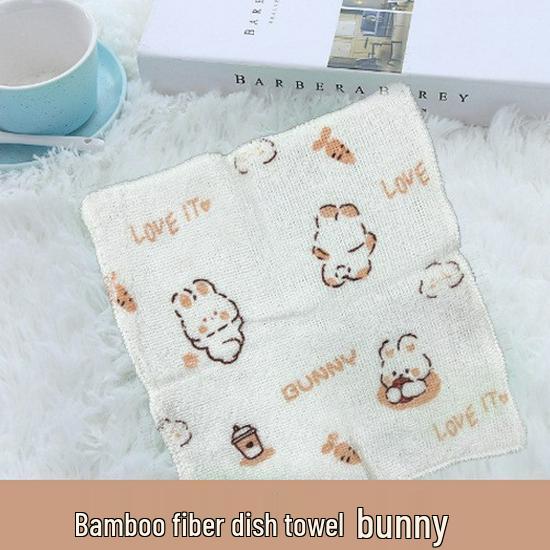 Bamboo Fiber Non-stick Kitchen Dishcloth - Oil Removal & Absorbent