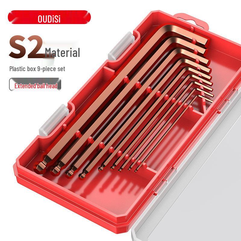 Colored Hex Wrench and Screwdriver Set - 6-Point, Multifunctional Tool with Extended Keys