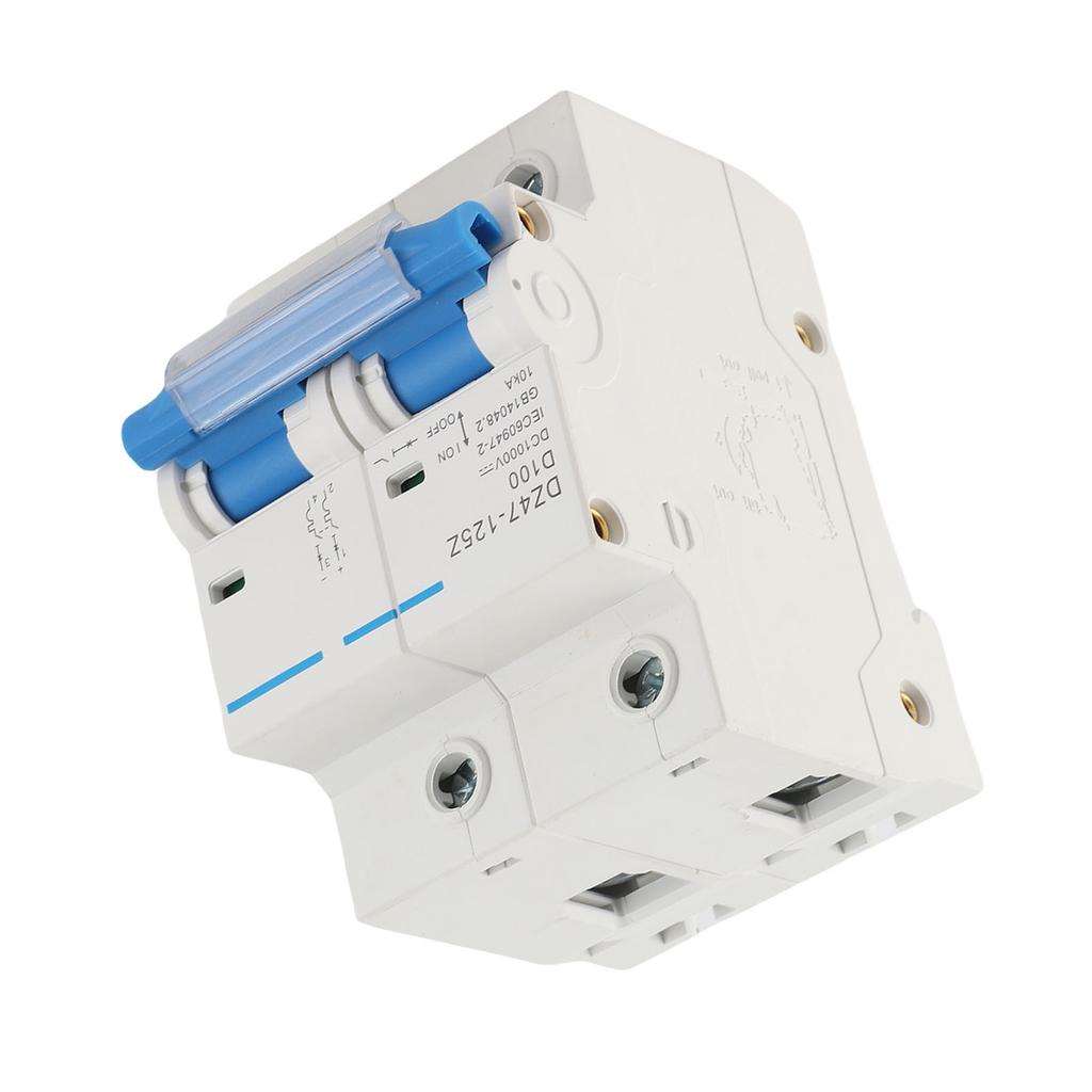 DIN Rail  Circuit Breaker Rapid Response Safe Dual  Miniature Circuit Breaker DC500V for Solar Photovoltaic System