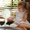 Multifunctional Desk Lamp Folding Student Dormitory Small Electric Fan Solar Fan Outdoor USB Charging Wall Hanging