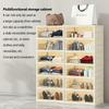 Uninstallable Foldable Shoe Storage Rack, Suitable for Multiple Scenes In Living Room and Bedroom, Plastic Integrally Molded Sho