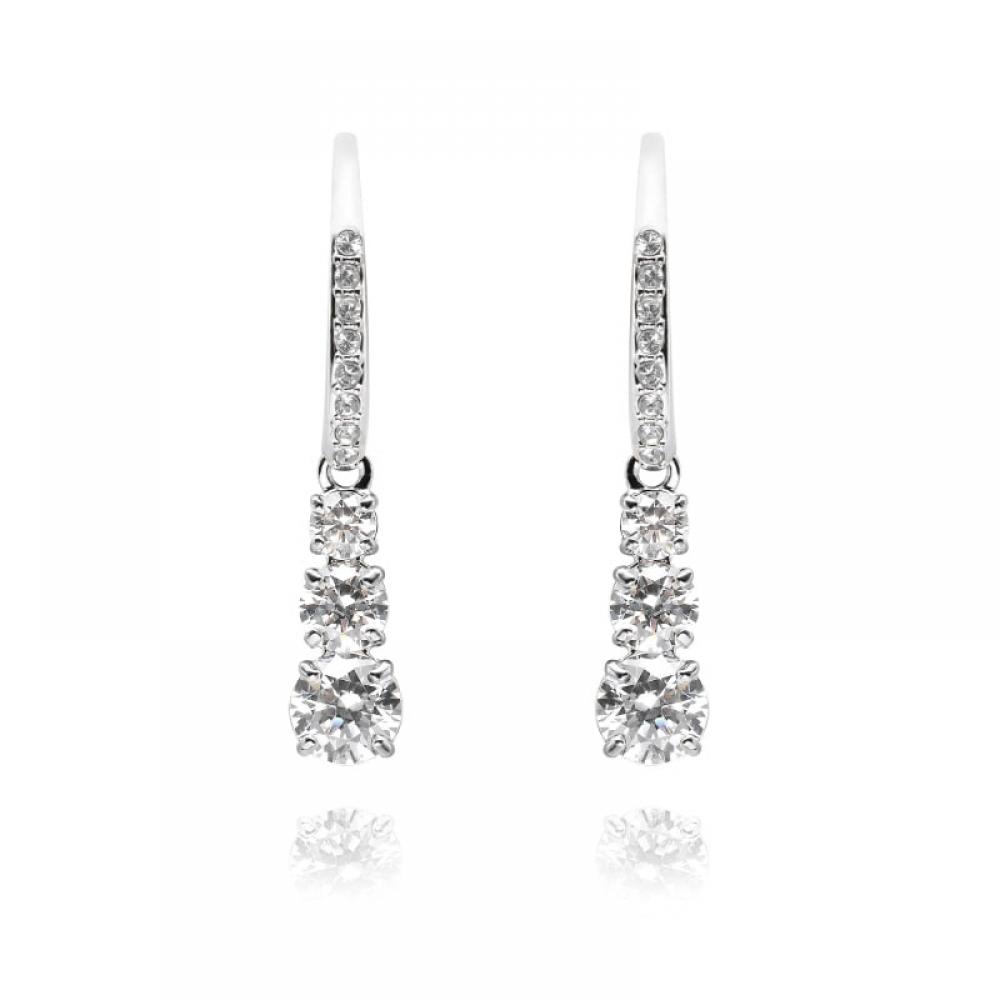 Swarovski 5416155 Stilla Attract Hoop Drop Earrings