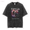Epica Band The Holographic Principle T-Shirt Volle Größe S 5XL SO678 Vintage Gewaschen Bequem homme Leicht Unisex