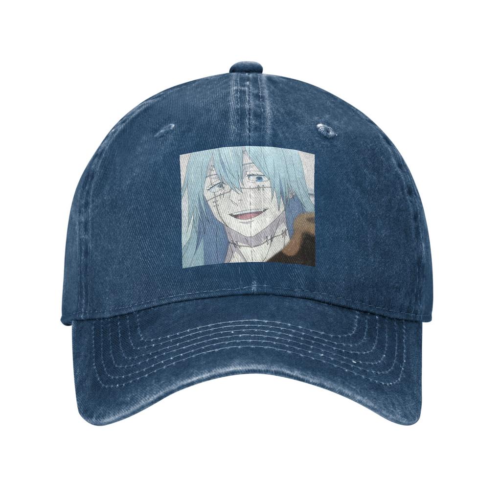 Jujutsu Kaisen Mahito Anime Denim Fabric Cap Casual Baseball Caps Adjustable Hat Summer Unisex Baseball Hats