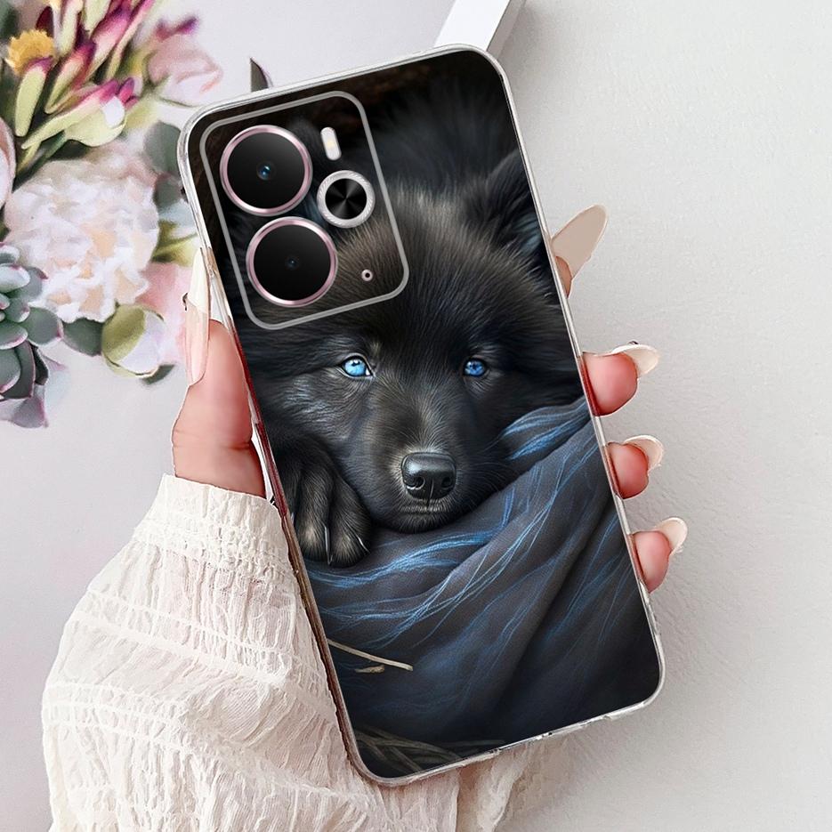 For Realme 14 5G Case RMX5075 Cool Dragon White Lion Painted Cover Soft Slim Phone Case For Realme 14T Realme14 T 5G Fundas Bags