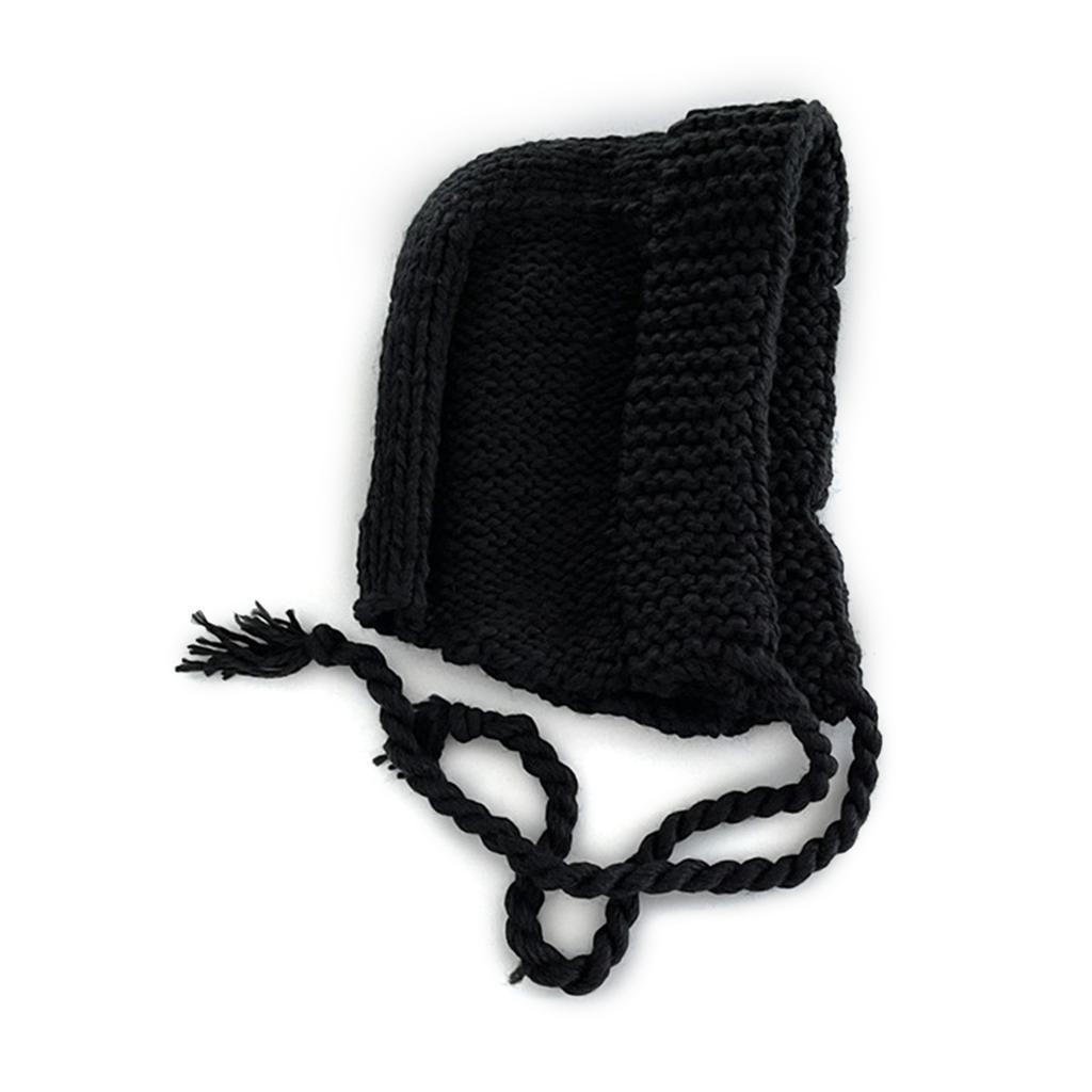 Soft Knit Beanie Cap Fashion Warm Ear Protective Hat for Skiing Hiking Universal Women Windproof Bonnet for Cold Weather