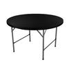 Elastic Round Table Cover Wrinkle-Resistant Fabric Universal Protection Indoor Outdoor
