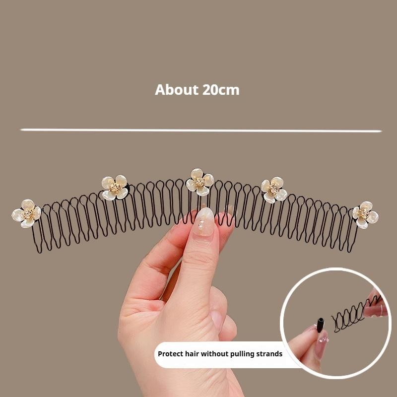 Broken Hair Tidying Artifact Invisible Fixed Hairpin Exquisite Pull Hair Comb Insert Comb Female Temperament Four-leaf Clover Hair Accessories