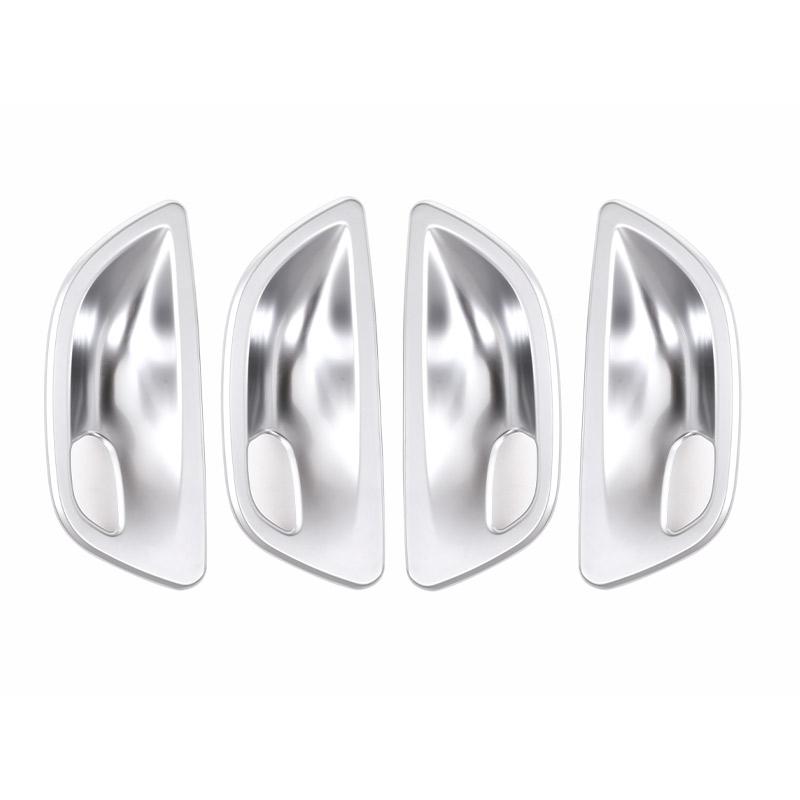 

For BMW 5 Series F10 F18 520li 528li 525li 2011-2017 ABS Car Interior Door Handle Bowl Cover Trim Inner Door Bowl Frame серебряный