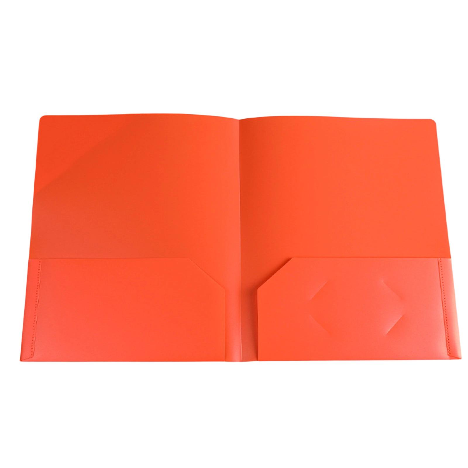 

Папки с двумя карманами 1/6 шт. Папка с 2 карманами формата Letter Папки для файлов с карманом 11,42x9,33 дюйма для школы, офиса оранжевый