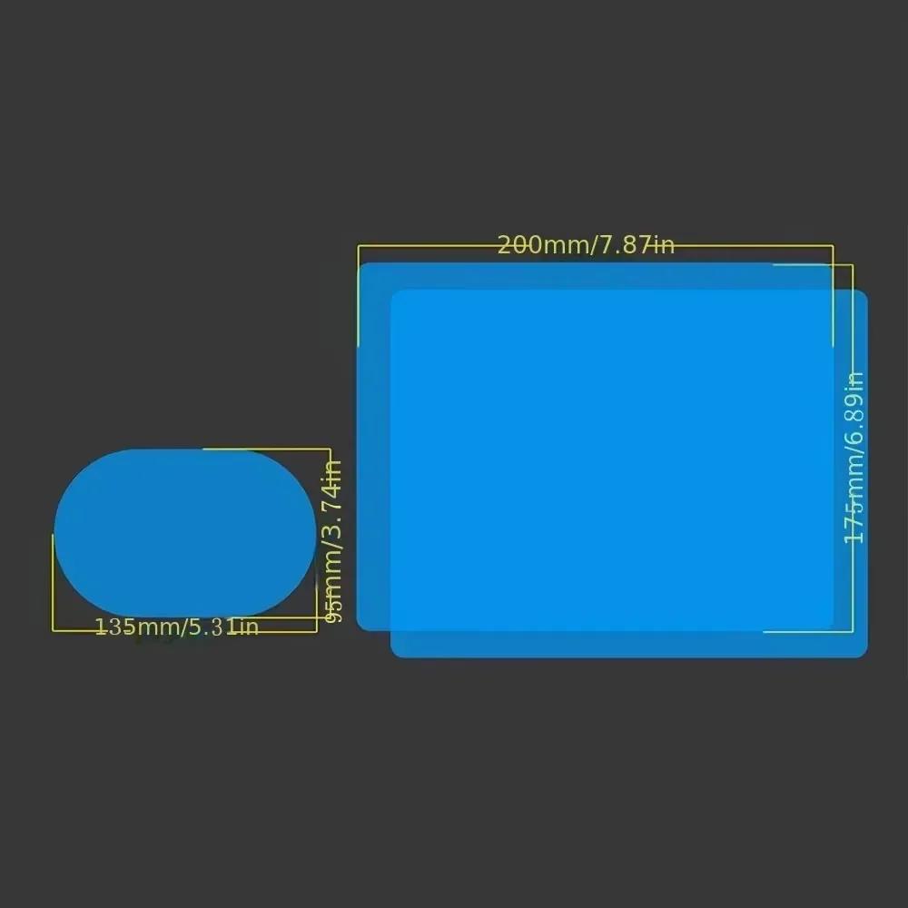 4pcs/Set Car Side Rearview Mirror Waterproof Anti-Fog Film Side Window Glass Film Can Protect Your Vision Driving On Rainy Days