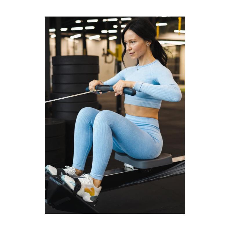 Paski na stopy do wioślarza - Długie nylonowe z plastikową klamrą