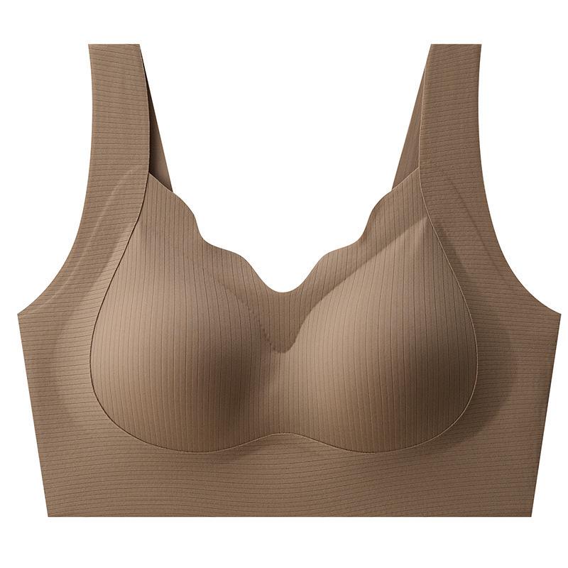 Seamless Anti-Gravity Women's Wireless Lift Bra - V-Neck, Comfortable, Breathable, Beautiful Back Design