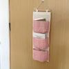 Fashion Plaid Pattern Hanging Bag Waterproof Large Capacity Storage Bag Multifunctional Ventilate Storage Condition Household