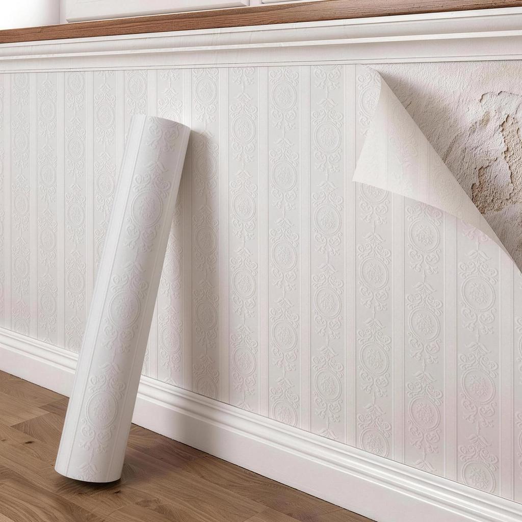 3D Waterproof French Self-Adhesive Wall Stickers - Moisture-Proof Base Fabric Wallpaper.