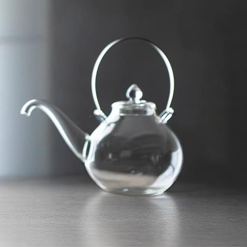 1000ml Lifting Beam High Borosilicate Glass Teapot Traditional Kung Fu Brewing Puer Green Tea Pot Tea Maker Kettle