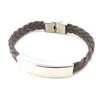 [M9433] - Brown 'Identity' Steel Bracelet