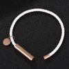 Trendy White Leather Bracelet Women Bracelet Bangle Charm Women Wristband Jewelry Gift