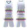 Adult Kids Basketball Jersey Set Child Men Blank Basketball Uniforms Goal Throw Training Vest Double Pocket Shorts Sports Suit