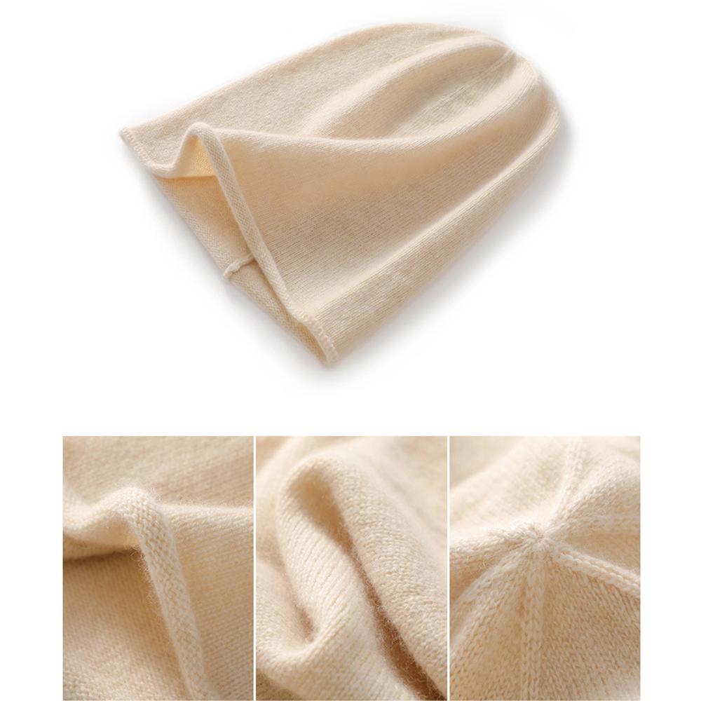 Wool Beanie Unisex Winter Slouch Hat Unisex Cashmere Cap Casual Knit Cashmere Hat For Casual Outing Winter Wear Outdoor