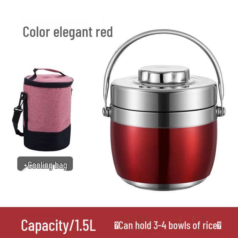 Portable 304 Stainless Steel Vacuum Insulated Lunch Box