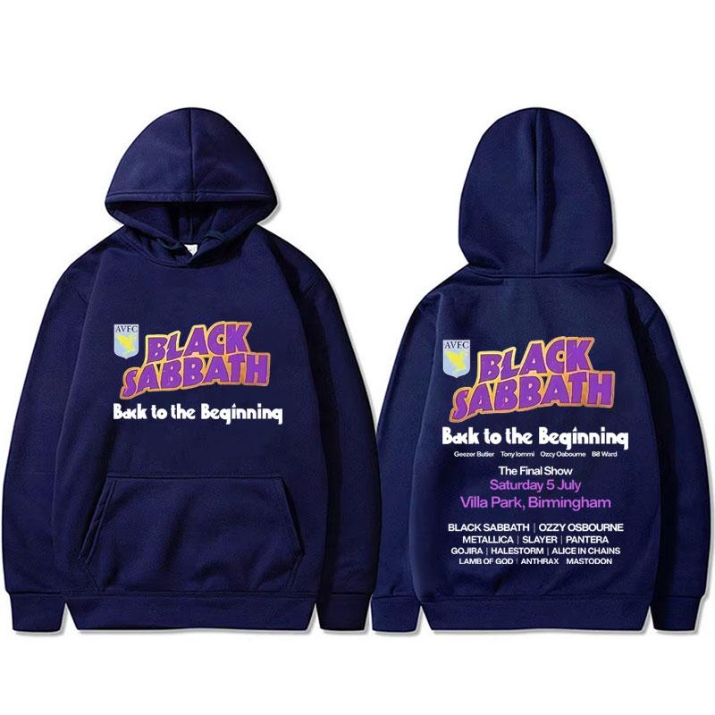 Heavy Metal Rock Band Black Sabbath Back To The Beginning Hoodie Men Women Fashion Vintage Pullover Male Casual Fleece Hoodies